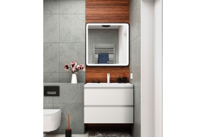 BIANCHI База под раковину подвесная с двумя выкатными ящиками, Белый глянец AM-Bianchi-750-2C-SO-BL