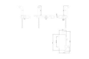 Гигиенический душ Lemark Solo со смесителем LM7169CW - 2