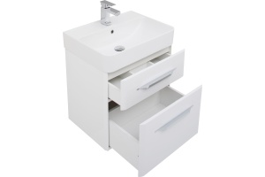 Тумба с раковиной Aquanet Виченца 60 белый глянец - 2