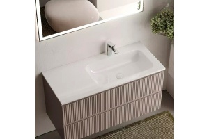 Тумба под раковину Sancos Snob R 100 правая темно-бежевая - 2