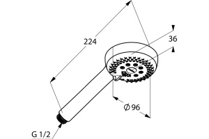 Душевая лейка Kludi Logo (6830005-00) - 2