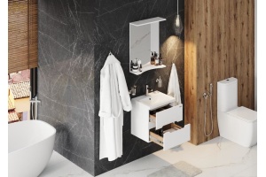 Тумба под раковину Onika Айленд 50 белый (105021) - 3