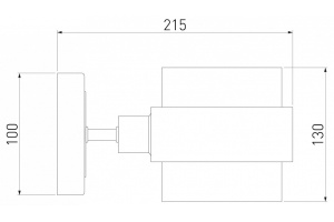 Бра Eurosvet Arcada 70127/1 черный/ дымчатый - 2