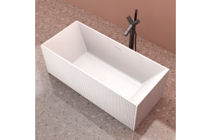 Ванна из искусственного камня Abber Stein 170х75 белый матовый