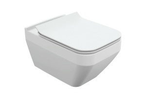 Подвесной унитаз Cersanit Crea белый с сиденьем микролифт