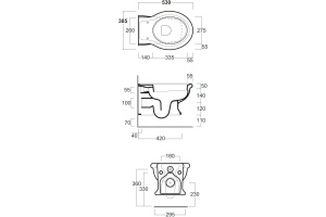 Чаша для унитаза подвесного Simas Lante rimless, белый - 2