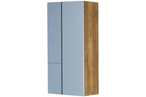 Шкаф подвесной Aquaton Мишель 43 светлое дерево-голубой