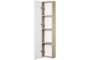 Шкаф подвесной Aquaton Мишель 23 светлое дерево-белый - 2