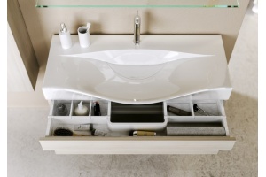 Тумба для комплекта Aqwella 5 stars Бергамо 100 напольная, акация - 3