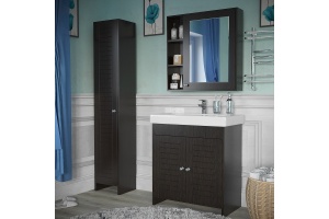 Зеркало-шкаф Stella Polar Монтоне 80 R темное дерево - 3