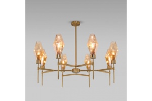 Люстра на штанге Eurosvet Prism 60143/8 латунь