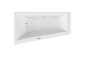 Акриловая ванна Excellent Sfera Slim 170х100 левая белая с гидромассажем