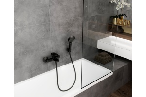 Смеситель Hansgrohe Vernis Blend 71440670 для ванны с душем, черный - 2