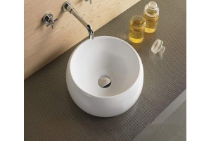 Раковина накладная CeramaLux N 40 см белый (5004) - 2