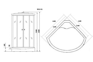 Душевая кабина Niagara NG-5012-01 - 2