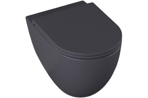 Чаша для подвесного унитаза Allen Brau Reality без сиденья антрацит 