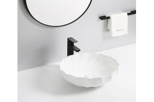 Раковина накладная CeramaLux N 45 см белый (9073) - 3