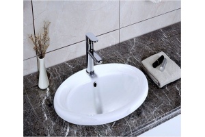 Раковина встраиваемая CeramaLux N 56 см белый (3172)