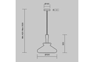 Подвесной светильник Maytoni MOD405PL-01W - 2
