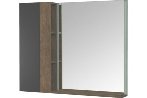 Зеркало Aquaton Терра 70 с подсветкой светлое дерево - 2