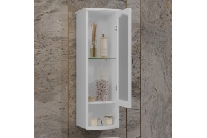 Шкаф-пенал подвесной Opadiris Риспекто левый белый - 2