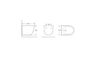 Биде подвесное Weltwasser WW TELBACH 005 MT-WT матовый белый (10000003783) - 2