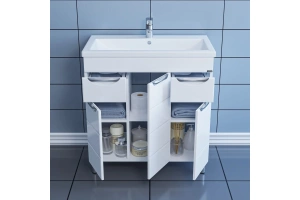 Тумба с раковиной Санта Родос 80 белый - 2