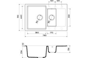 Мойка кухонная Omoikiri Daisen 78-2-BE ваниль - 2