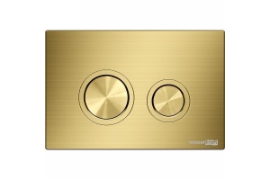 Система инсталляции для унитазов Wasserkraft Aller кнопка смыва золото матовый - 2