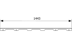 Решетка TECE TECEdrainline Steel II 6 015 83 150 см матовая - 3