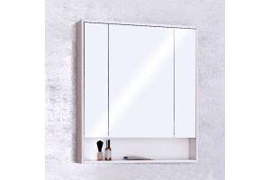 Зеркало-шкаф Aquaton Рико 80 белый-светлое дерево - 3