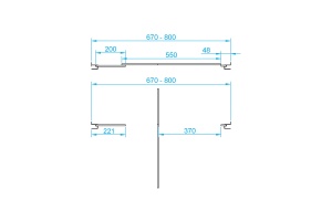 Душевая дверь  70*185 RGW PA-02 NEW Хром/Прозрачное/6 мм (67-80) (EasyClean) - 2
