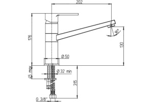 Смеситель для кухни Paini Le Mans 90CR573GMLMKM - 2
