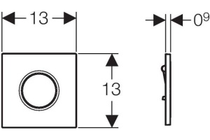 Ручной пневмопривод смыва Geberit Sigma 01 116.011.21.5 для писсуара - 2