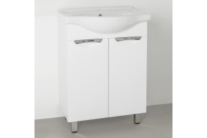 Тумба с раковиной Style Line Жасмин 60 белая - 3
