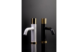 Смеситель Boheme Stick 121-BG.2 для раковины, black touch gold - 2