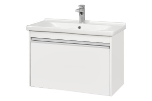Тумба с раковиной Aquaton Капри 80 белый глянцевый