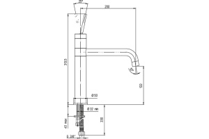 Смеситель для кухни Paini Cox 78CR579JOKM - 2