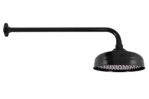 Верхний душ Rav Slezak 20х20 черный матовый