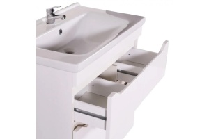 Тумба под раковину АСБ-Мебель Бари 9606 80-2.2 напольная белый - 3