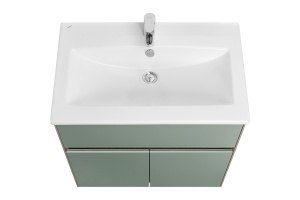 Тумба под раковину Aquaton Форест 75 зеленый-темное дерево