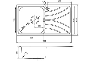 Мойка кухонная Iddis Arro ARR78PLi77 - 2