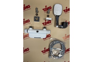 Смеситель для ванны с душем Timo Helmi 4024/00-16Y хром-белый - 3