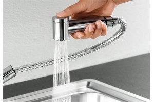 Смеситель для кухонной мойки Blanco Tivo белый, хром (517613) - 3