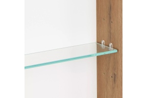 Зеркало-шкаф Aquaton Сканди 70 белый - светлое дерево - 3