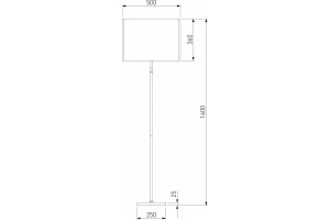 Торшер Eurosvet Notturno 01163/1 черный - 3