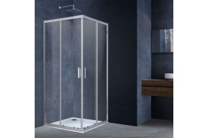 Душевой уголок Vincea Rapid 100х100 профиль хром стекло прозрачное