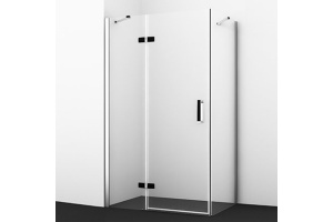 Душевой уголок Wasserkraft Aller 10H07LB black matt, 120x90 см