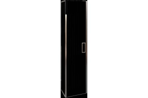 Шкаф-пенал Armadi Art Monaco подвесной черный глянец - хром