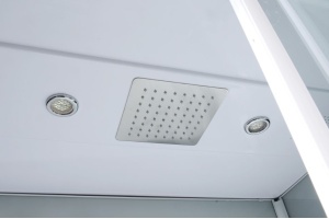 Душевая кабина Orans Diamond 120х90 белая стекло прозрачное с гидромассажем - 3